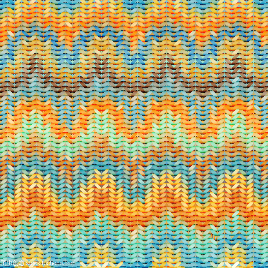 仿毛衣針織混雜效應